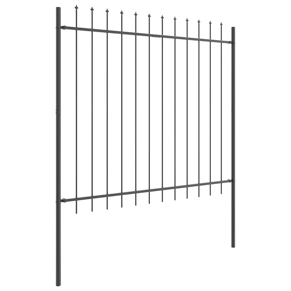 vidaXL Ogrodzenie Ogrodowe 2 pcs Szary 3,4 x 1,5 m