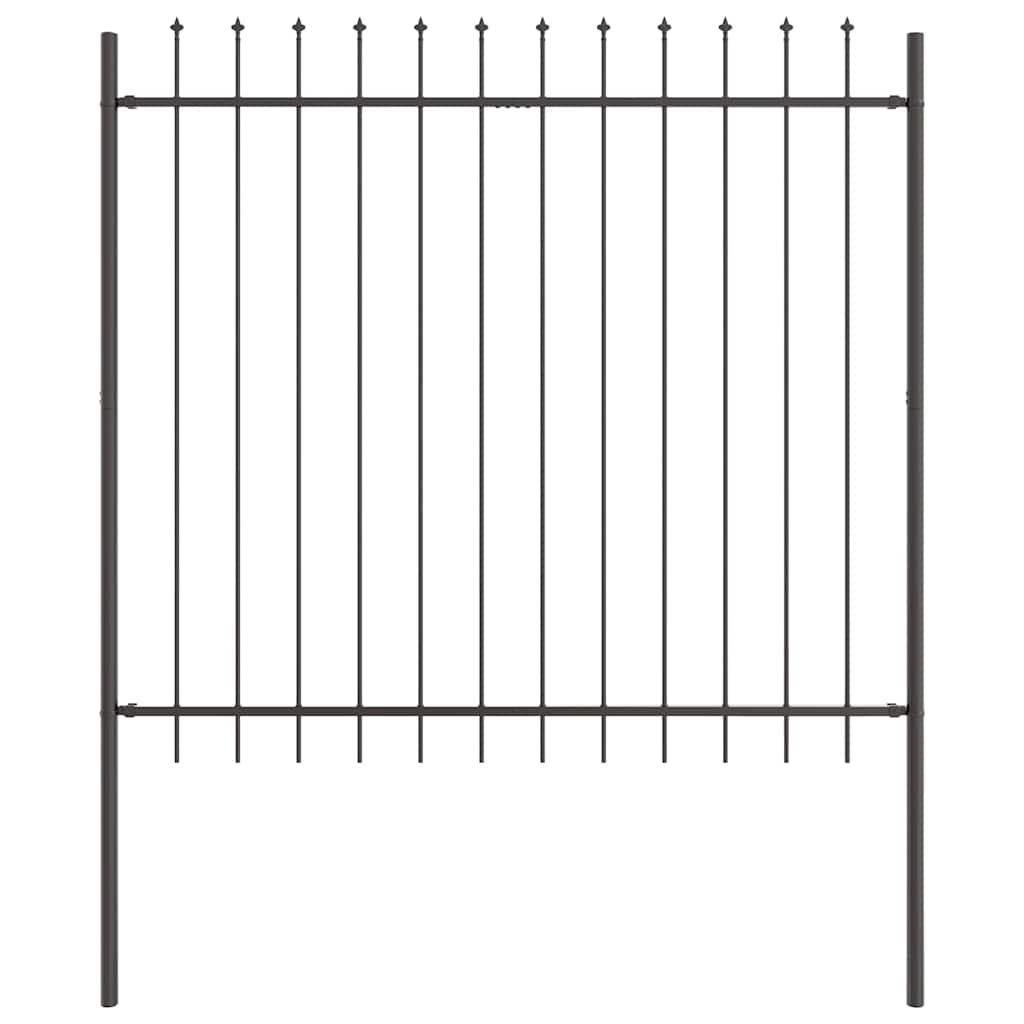 vidaXL Ogrodzenie Ogrodowe 2 pcs Szary 3,4 x 1,5 m