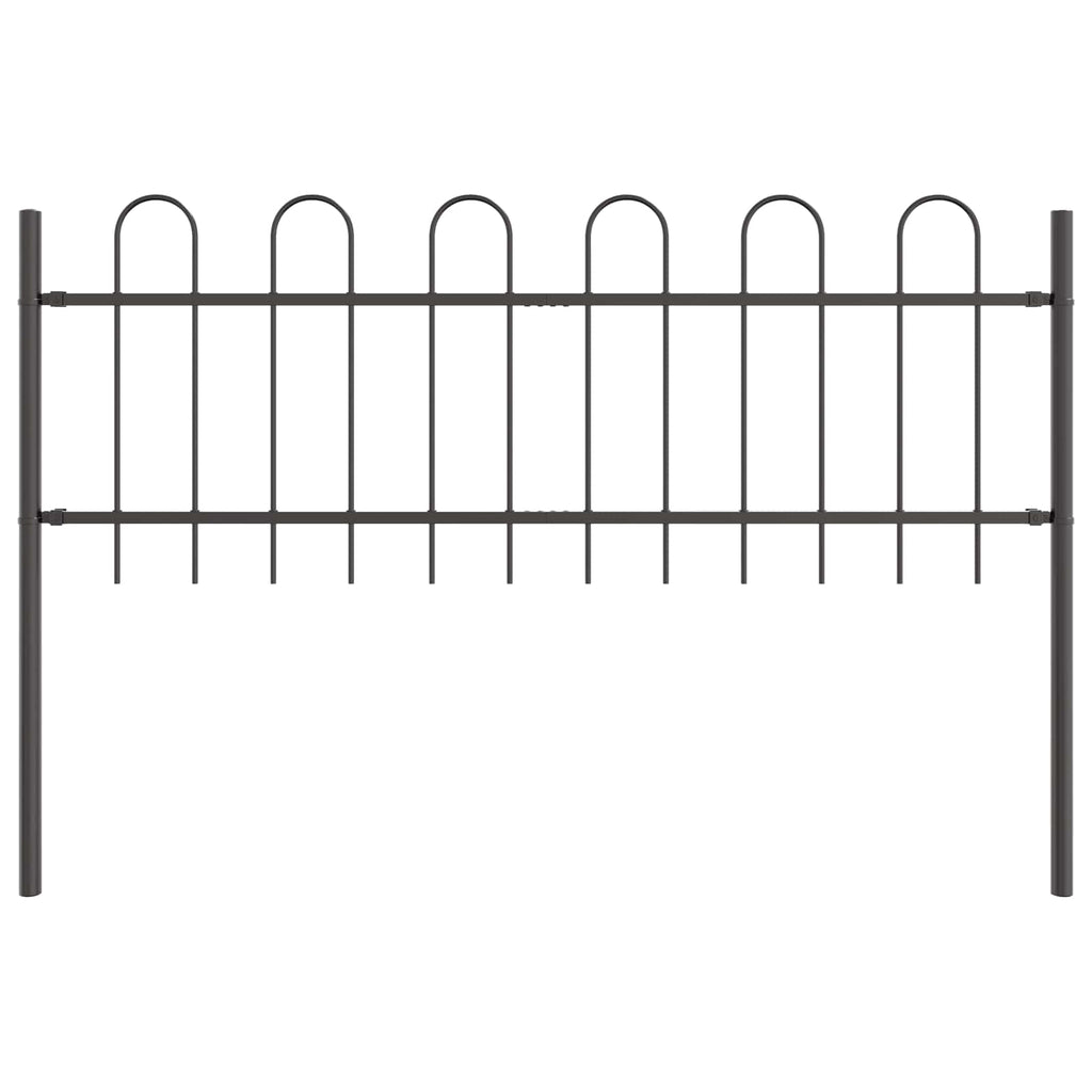 vidaXL Ogrodzenie Ogrodowe 2 pcs Szary 3,4 x 0,6 m