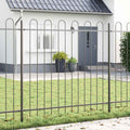 vidaXL Ogrodzenie Ogrodowe 2 pcs Szary 3,4 x 1,5 m