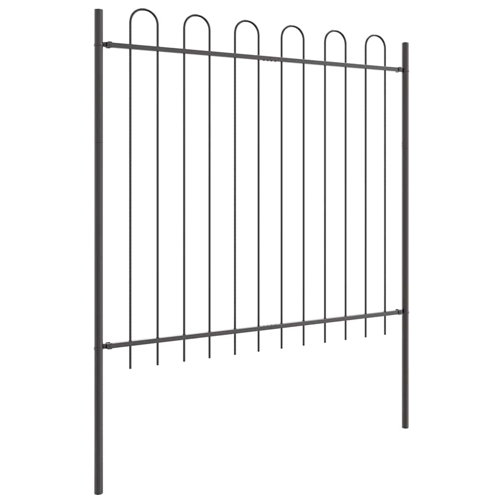 vidaXL Ogrodzenie Ogrodowe 2 pcs Szary 3,4 x 1,5 m