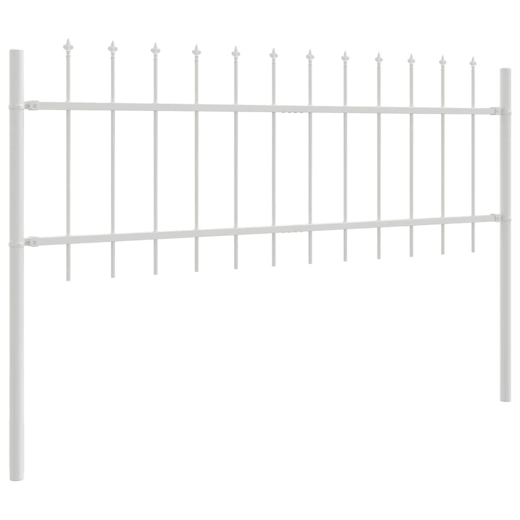 vidaXL Ogrodzenie Ogrodowe 2 pcs Biały 3,4 x 0,6 m