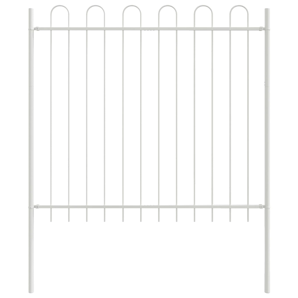 vidaXL Ogrodzenie Ogrodowe 2 pcs Biały 3,4 x 1 m