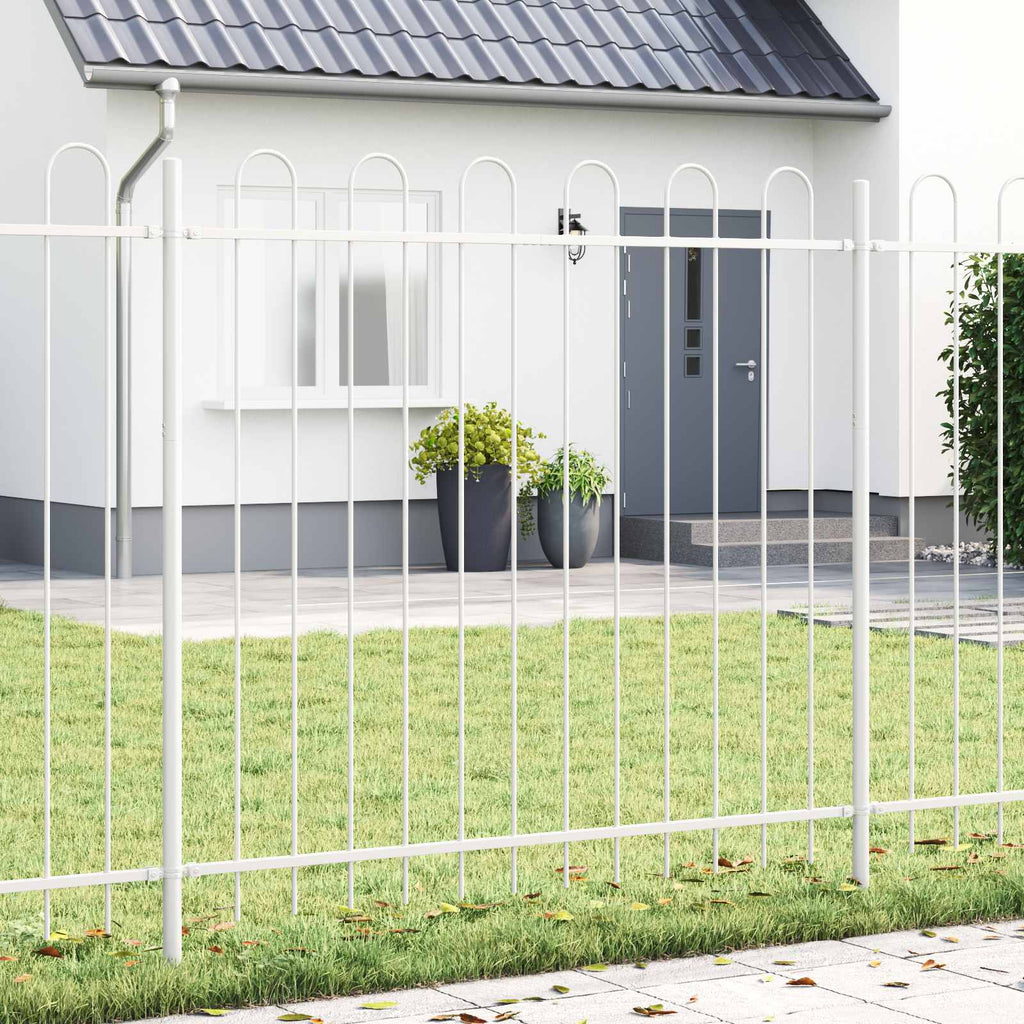 vidaXL Ogrodzenie Ogrodowe 2 pcs Biały 3,4 x 1,5 m