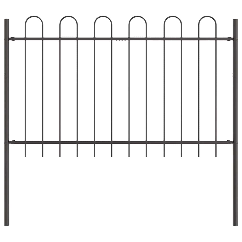 vidaXL Ogrodzenie Ogrodowe 3 pcs Szary 5,1 x 1,2 m