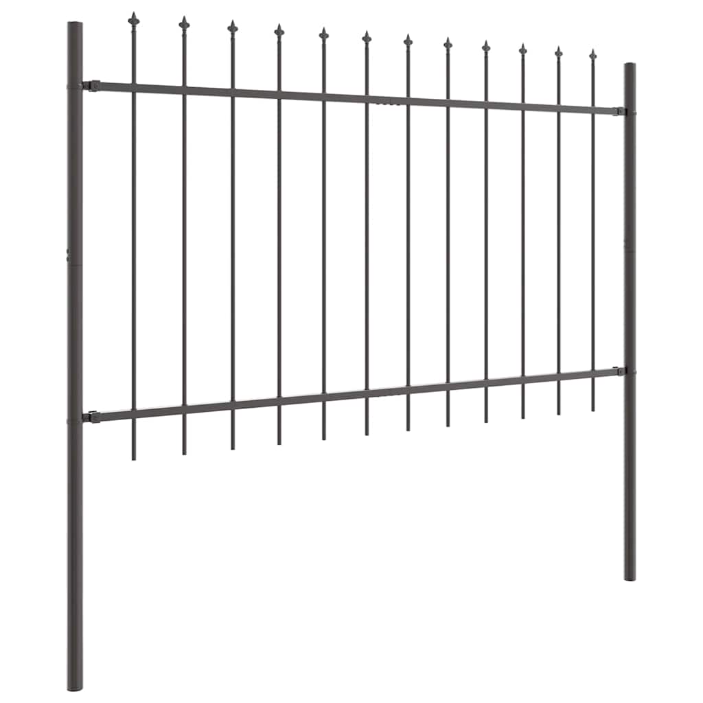 vidaXL Ogrodzenie Ogrodowe 5 pcs Szary 8,5 x 1,2 m