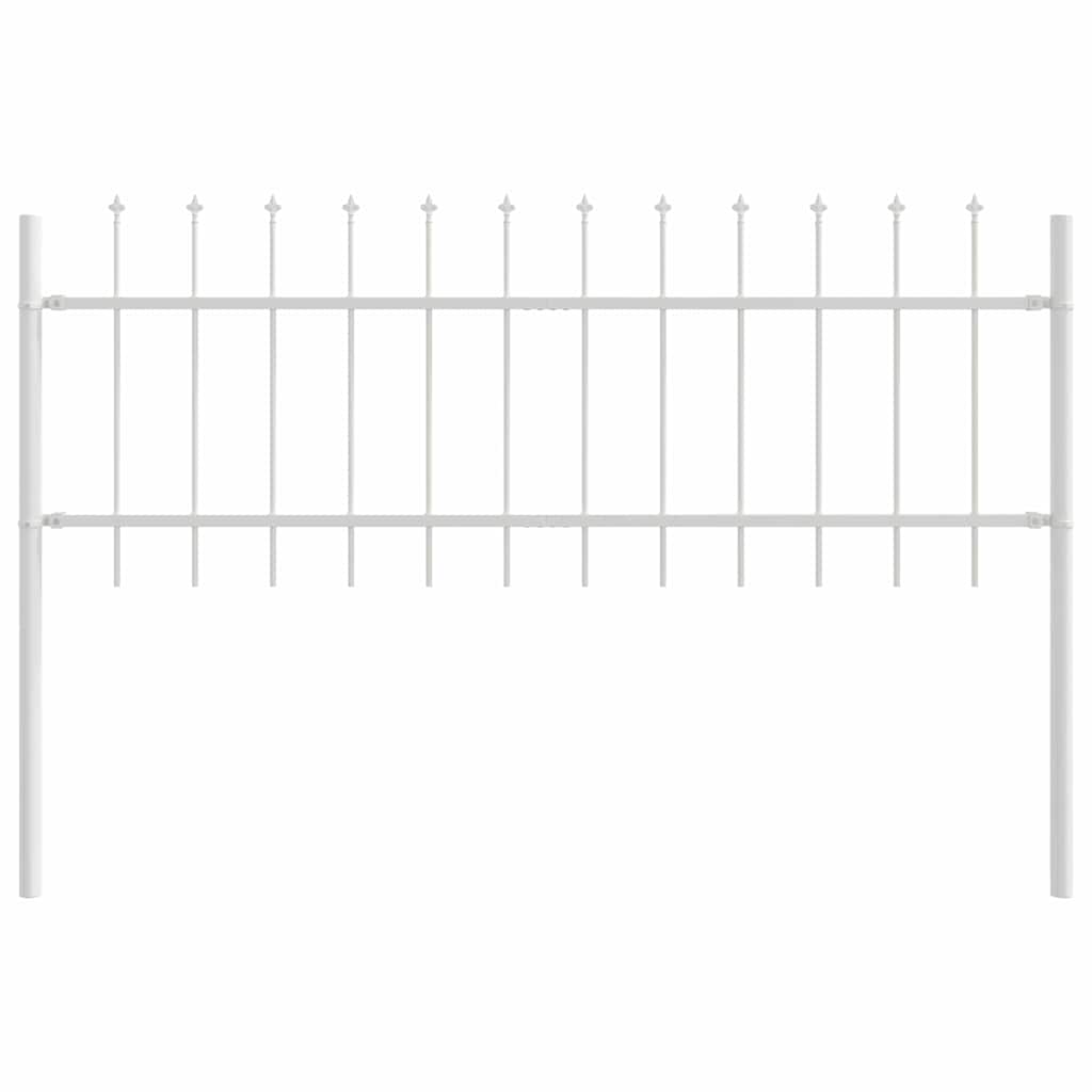 vidaXL Ogrodzenie Ogrodowe 5 pcs Biały 8,5 x 0,6 m