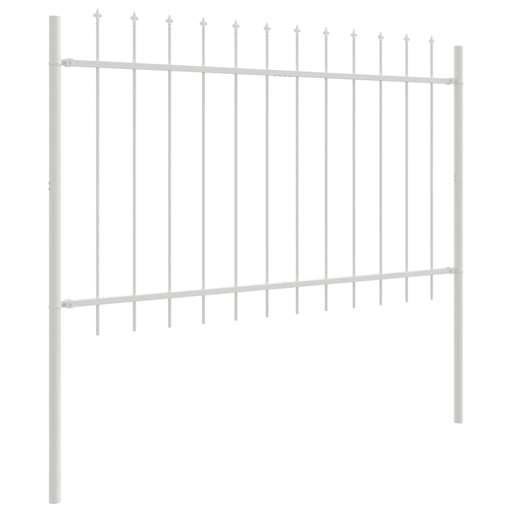 vidaXL Ogrodzenie Ogrodowe 5 pcs Biały 8,5 x 0,8 m