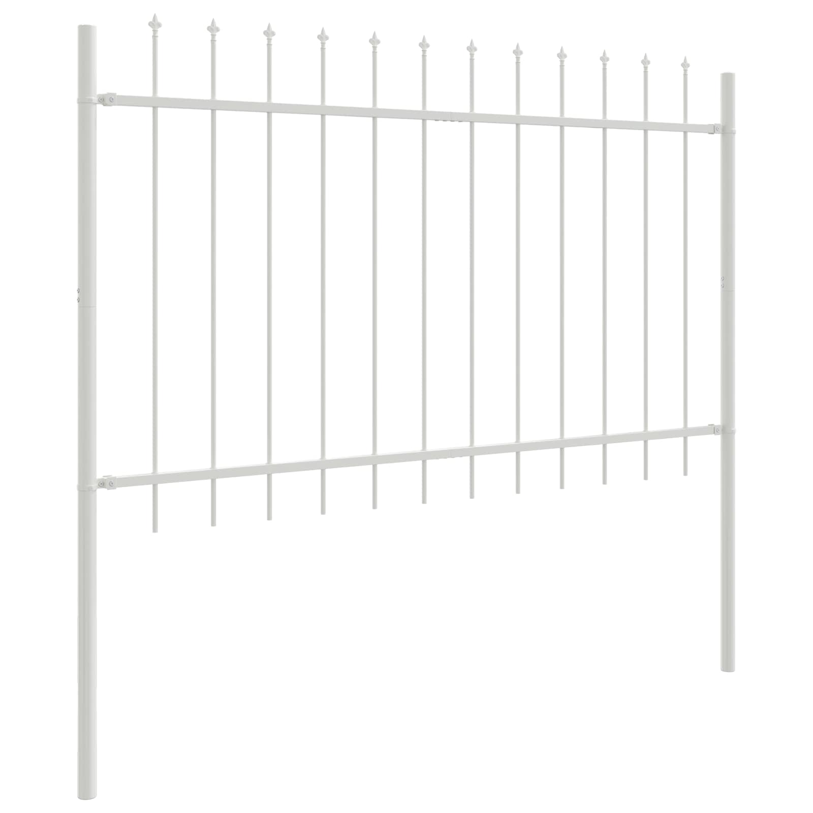 vidaXL Ogrodzenie Ogrodowe 5 pcs Biały 8,5 x 0,8 m