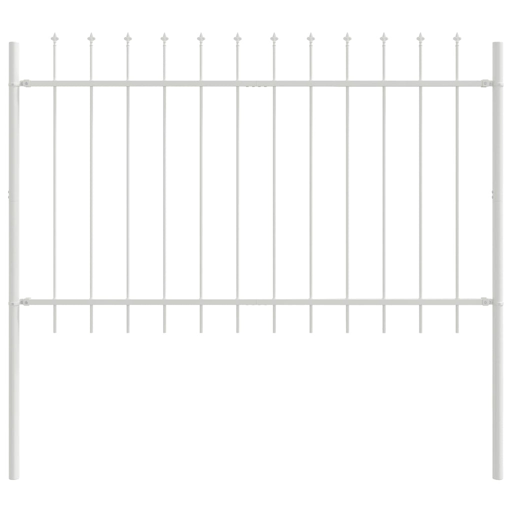vidaXL Ogrodzenie Ogrodowe 5 pcs Biały 8,5 x 0,8 m