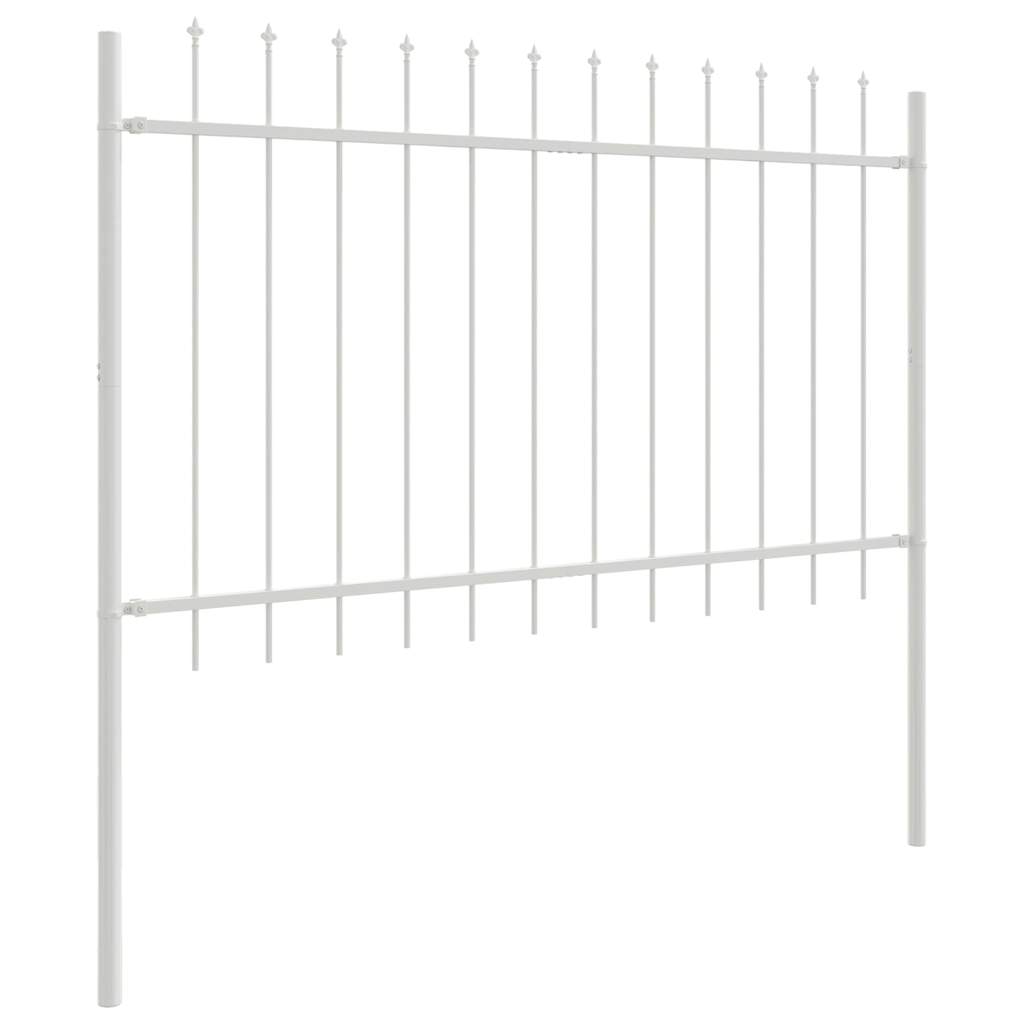 vidaXL Ogrodzenie Ogrodowe 5 pcs Biały 8,5 x 1,2 m