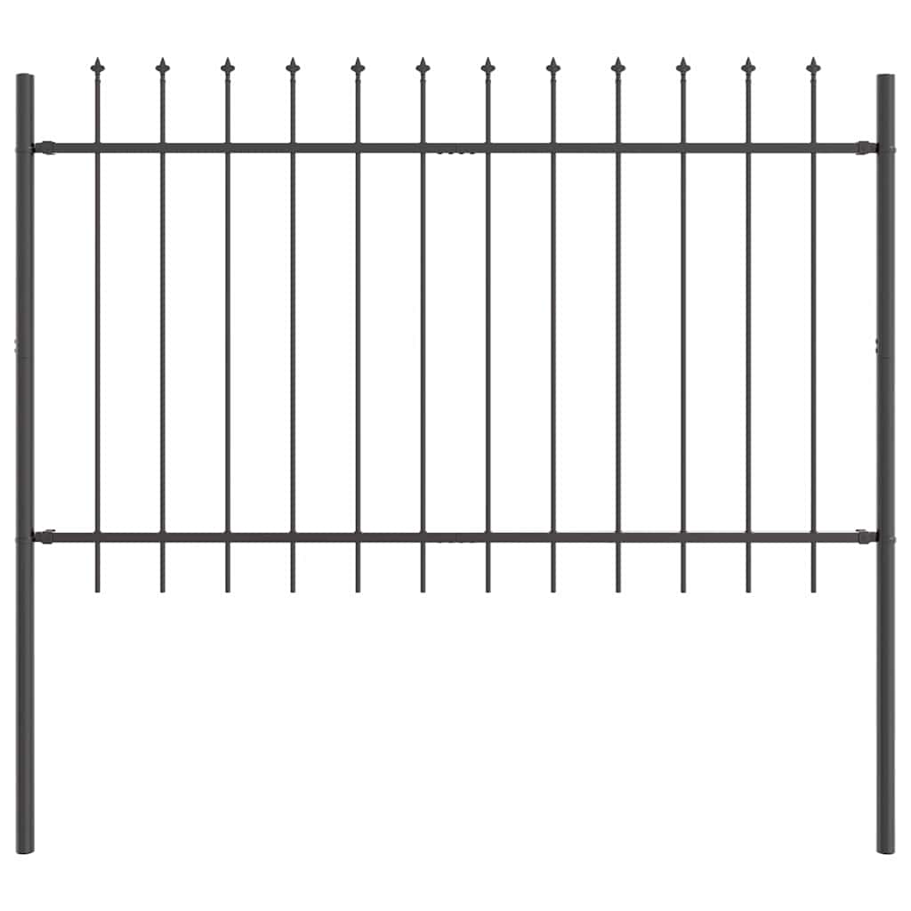 vidaXL Ogrodzenie Ogrodowe 6 pcs Szary 10,2 x 1,2 m