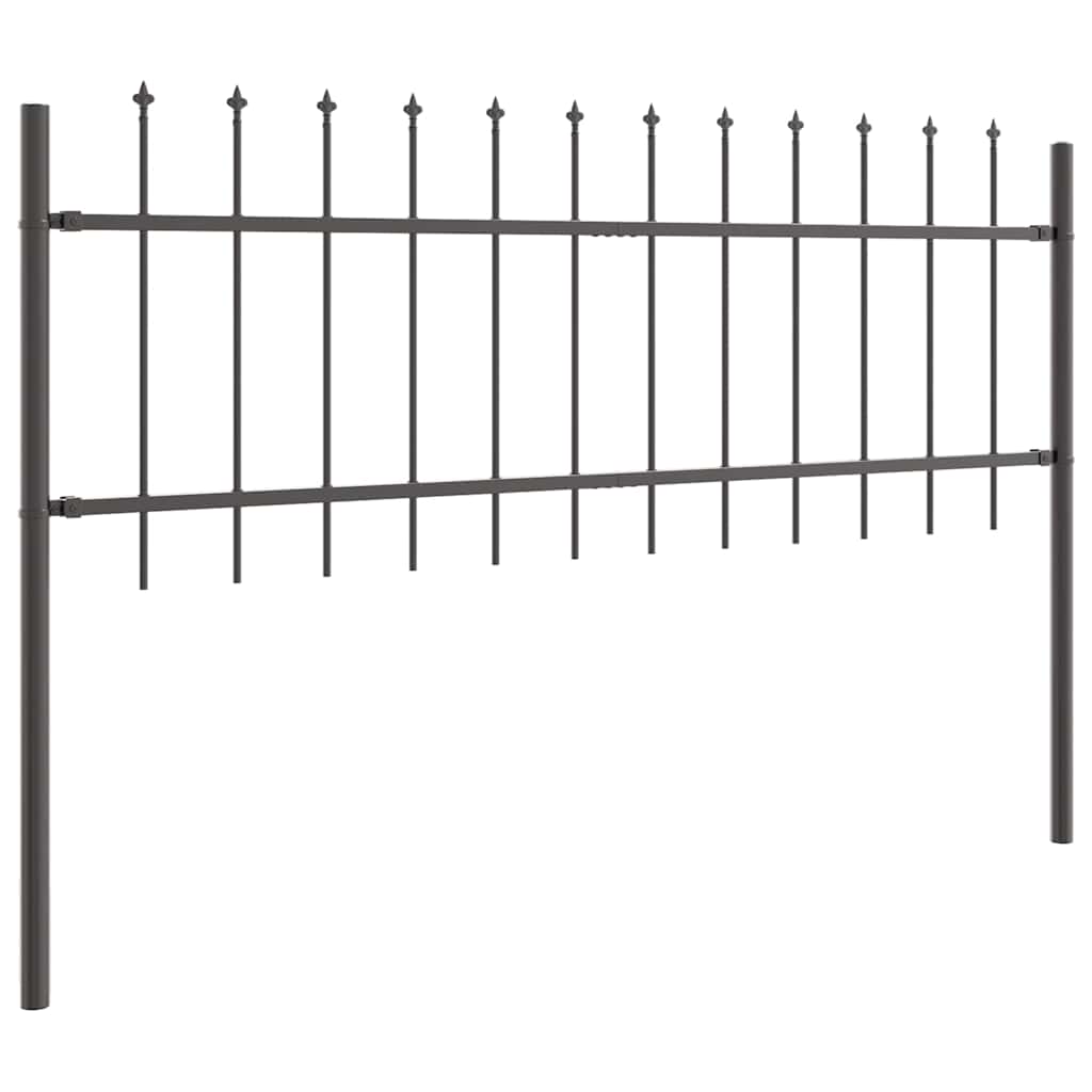 vidaXL Ogrodzenie Ogrodowe 7 pcs Szary 11,9 x 0,6 m