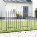 vidaXL Ogrodzenie Ogrodowe 7 pcs Szary 11,9 x 0,8 m