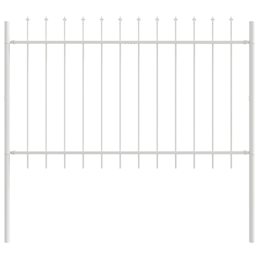 vidaXL Ogrodzenie Ogrodowe 7 pcs Biały 11,9 x 1 m