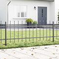 vidaXL Ogrodzenie Ogrodowe 8 pcs Szary 13,6 x 0,6 m