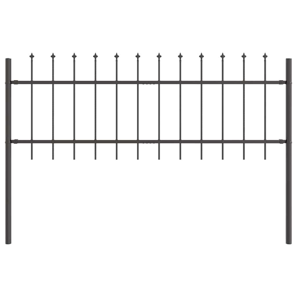 vidaXL Ogrodzenie Ogrodowe 8 pcs Szary 13,6 x 0,6 m