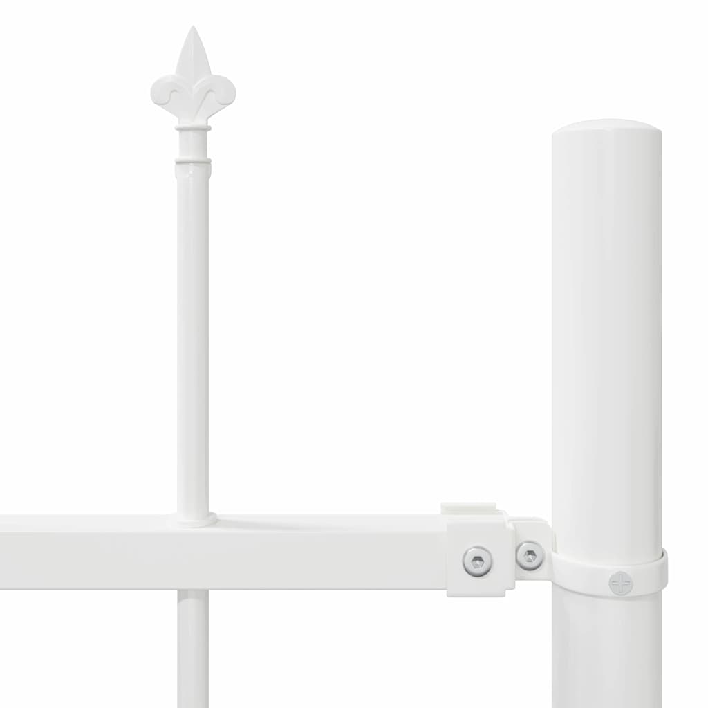 vidaXL Ogrodzenie Ogrodowe 9 pcs Biały 15,3 x 1 m