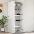 vidaXL Szafka na buty Biały 80 x 35.5 x 180 cm Materiał drewnopochodny