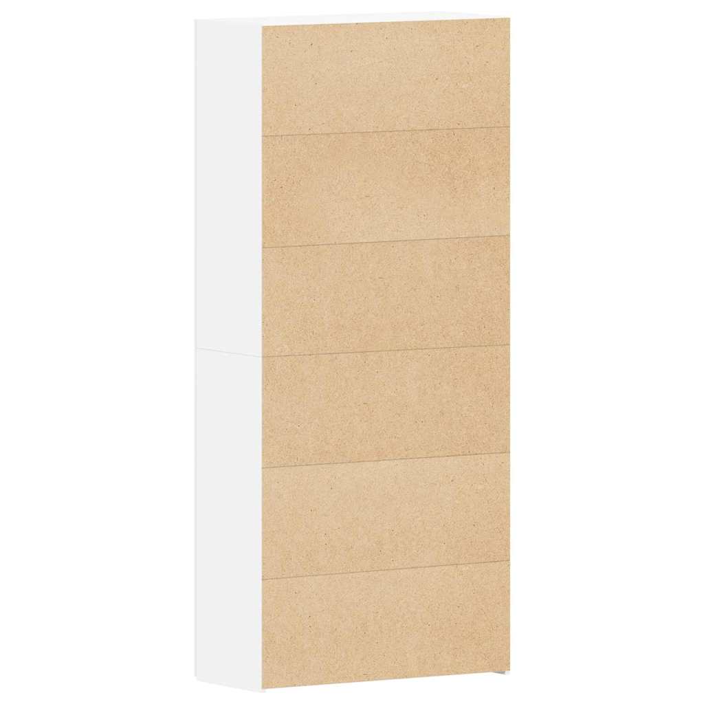 vidaXL Szafka na buty Biały 80 x 35.5 x 180 cm Materiał drewnopochodny