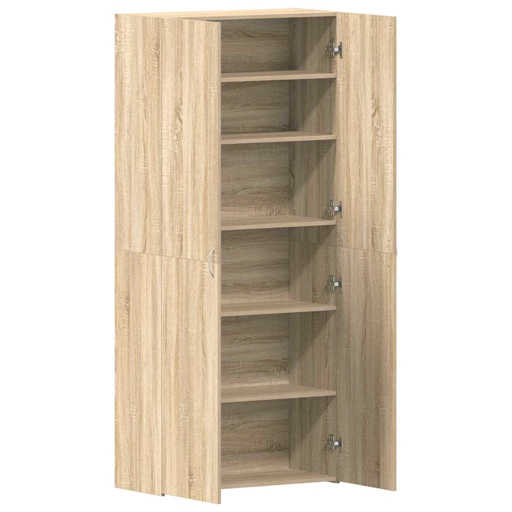 vidaXL Szafka na buty z półką z drzwiami Brązowy 80 x 35.5 x 180 cm