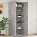 vidaXL Szafka na buty Szary 80 x 35.5 x 180 cm Materiał drewnopochodny