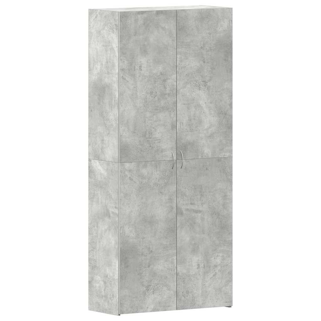 vidaXL Szafka na buty Szary 80 x 35.5 x 180 cm Materiał drewnopochodny