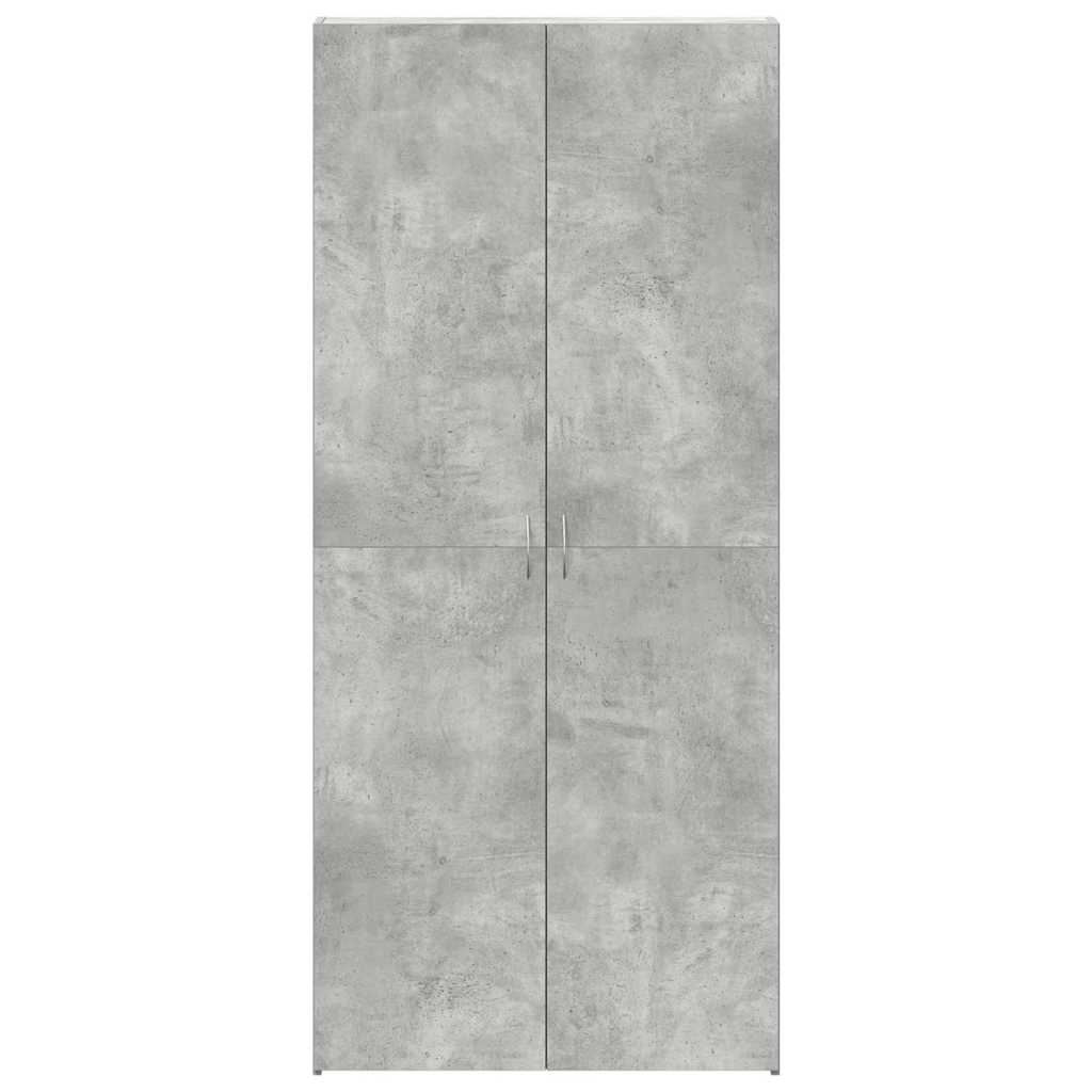 vidaXL Szafka na buty Szary 80 x 35.5 x 180 cm Materiał drewnopochodny
