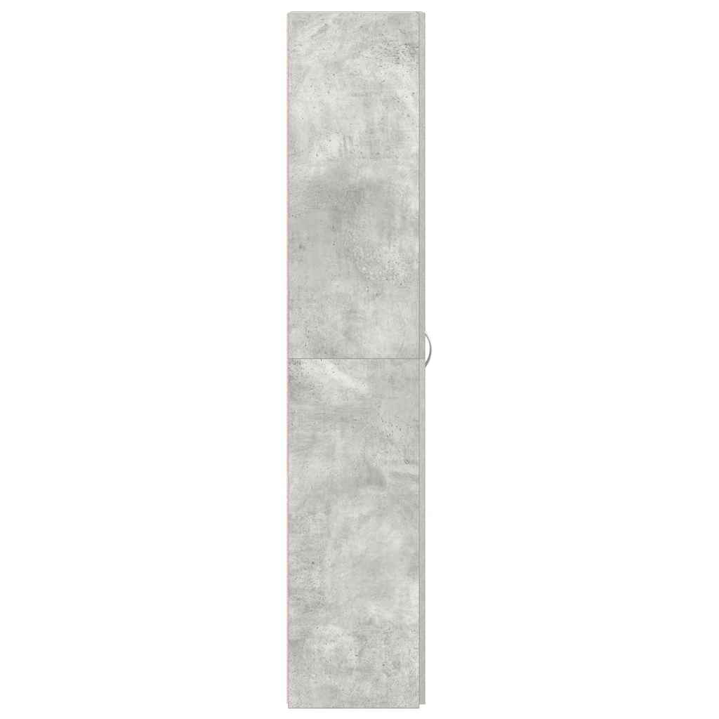 vidaXL Szafka na buty Szary 80 x 35.5 x 180 cm Materiał drewnopochodny