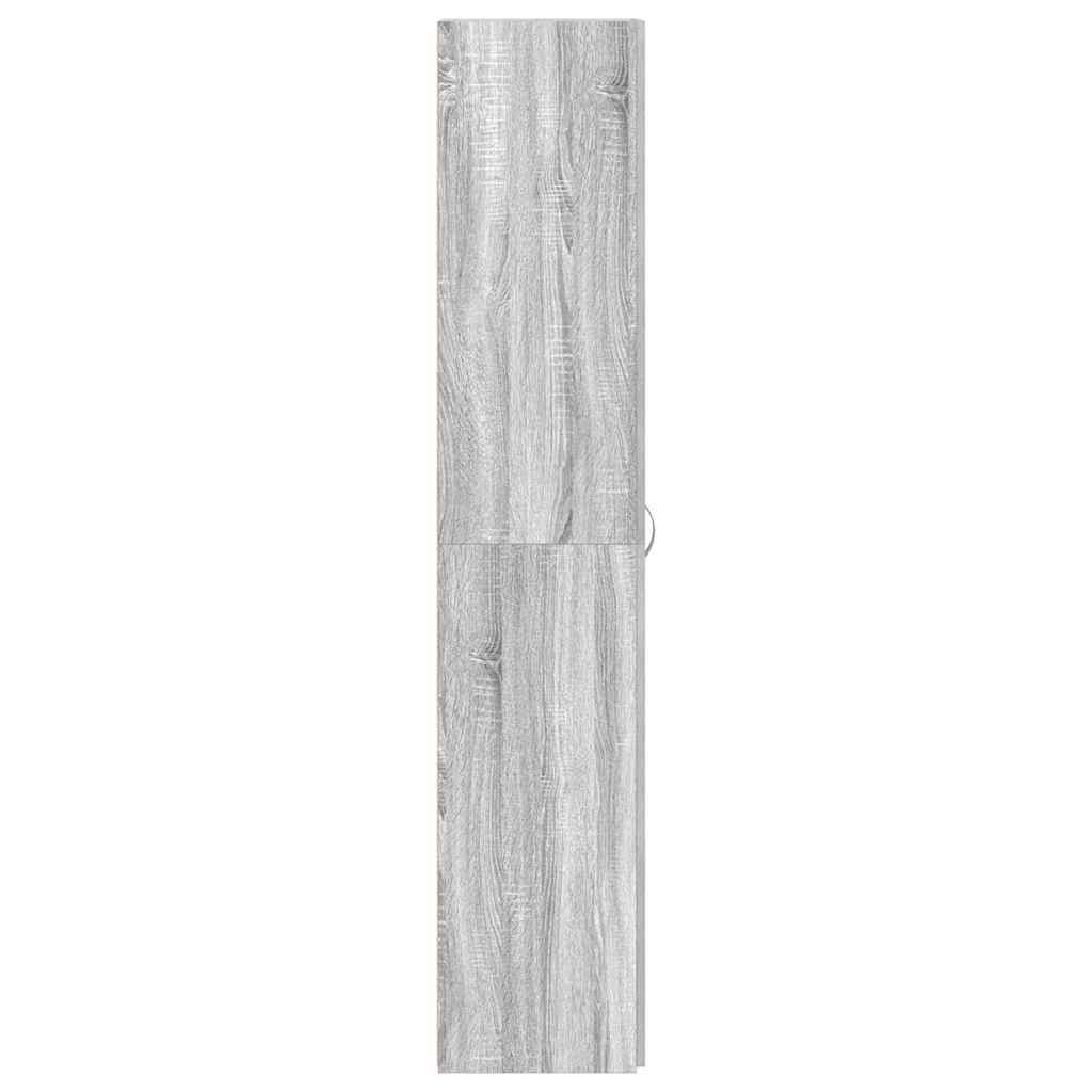 vidaXL Szafka na buty Szary 80 x 35.5 x 180 cm Materiał drewnopochodny
