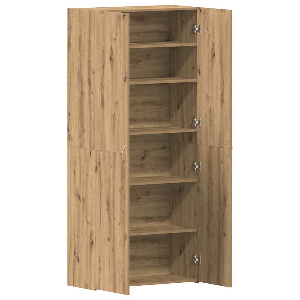 vidaXL Szafka na buty z półką z drzwiami Brązowy 80 x 35.5 x 180 cm