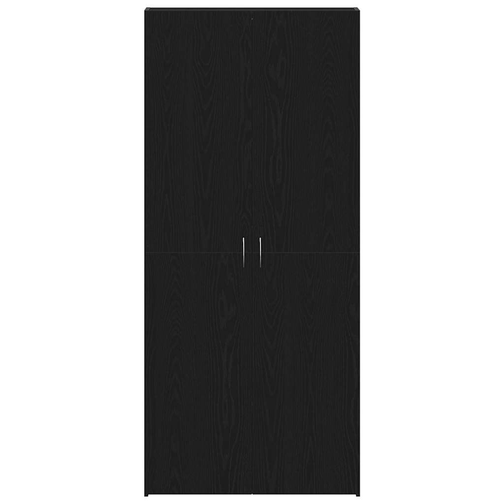 vidaXL Szafka na buty z półką z drzwiami Czarny 80 x 35.5 x 180 cm