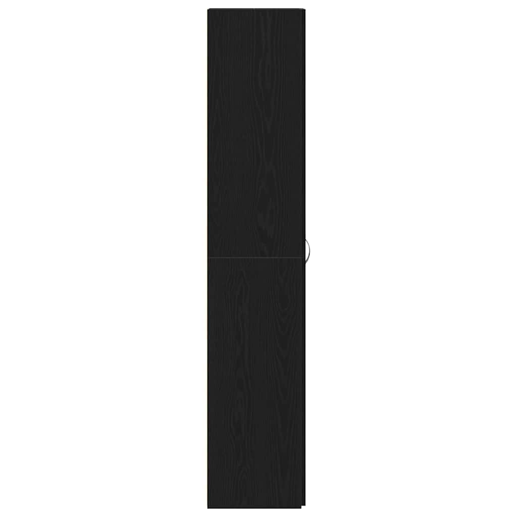 vidaXL Szafka na buty z półką z drzwiami Czarny 80 x 35.5 x 180 cm