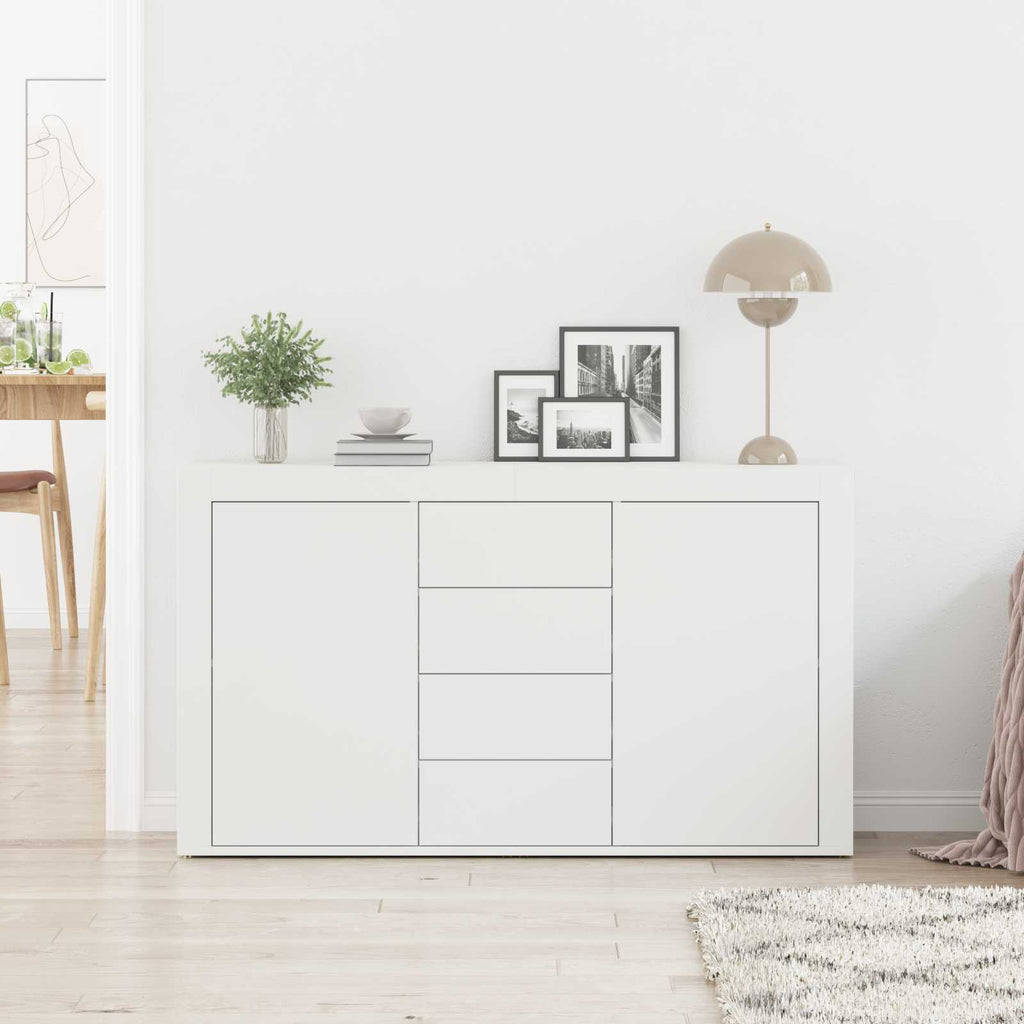 vidaXL Bufet z szufladą Biały 120 x 36 x 69 cm Materiał drewnopochodny