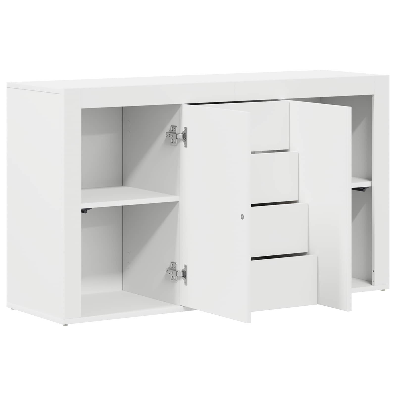 vidaXL Bufet z szufladą Biały 120 x 36 x 69 cm Materiał drewnopochodny
