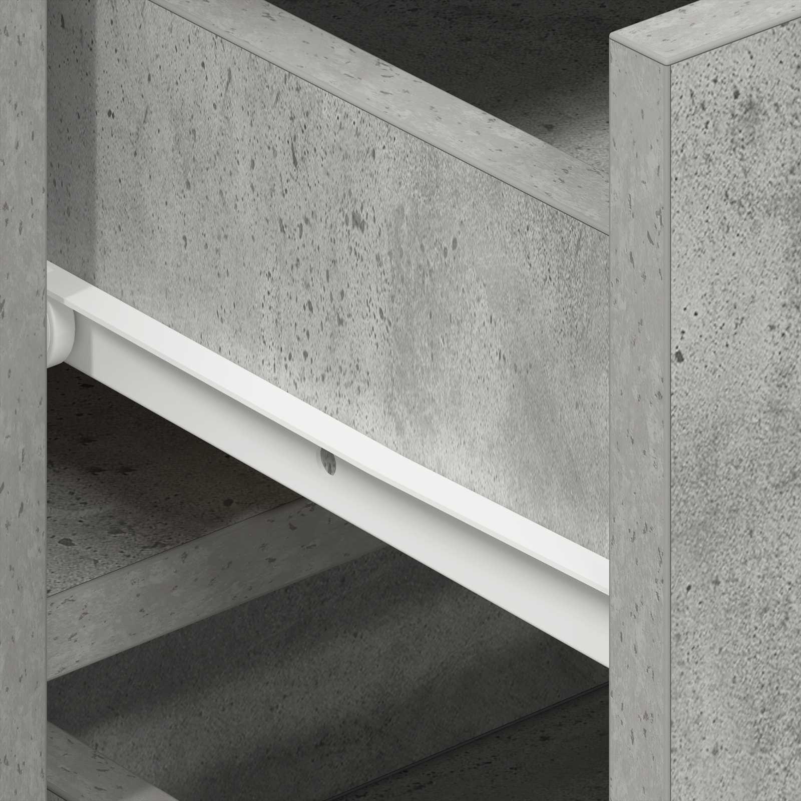 vidaXL Bufet Betonowy szary 120 x 36 x 69 cm Materiał drewnopochodny