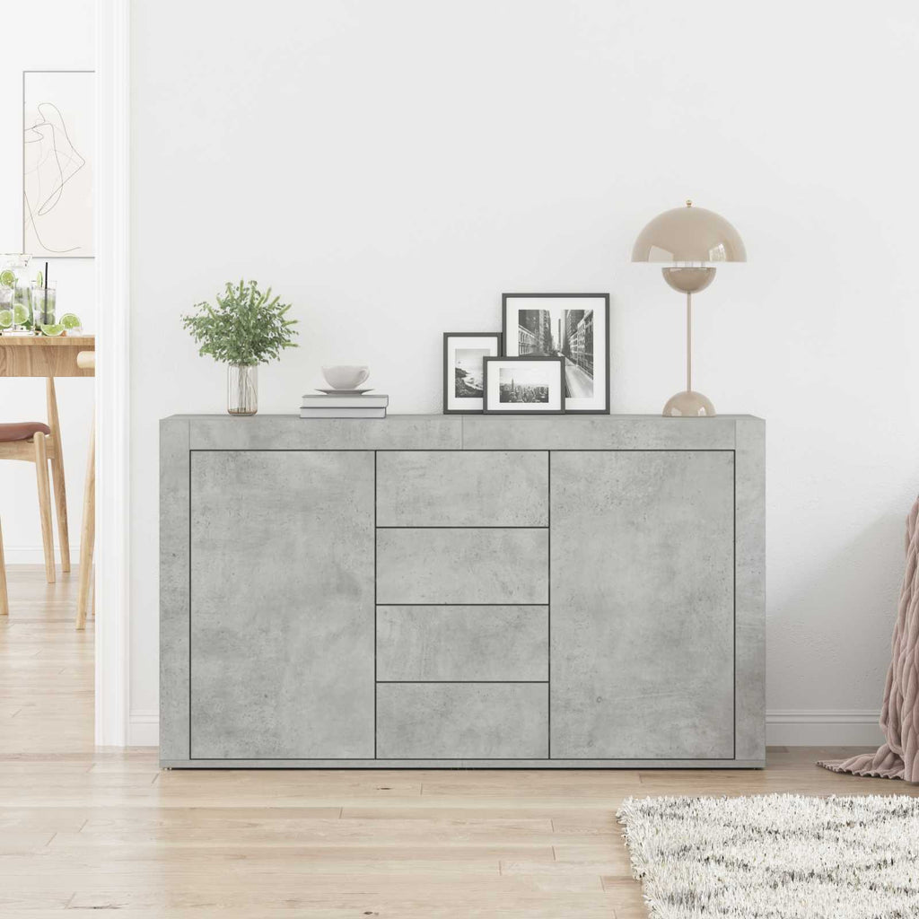 vidaXL Bufet Betonowy szary 120 x 36 x 69 cm Materiał drewnopochodny