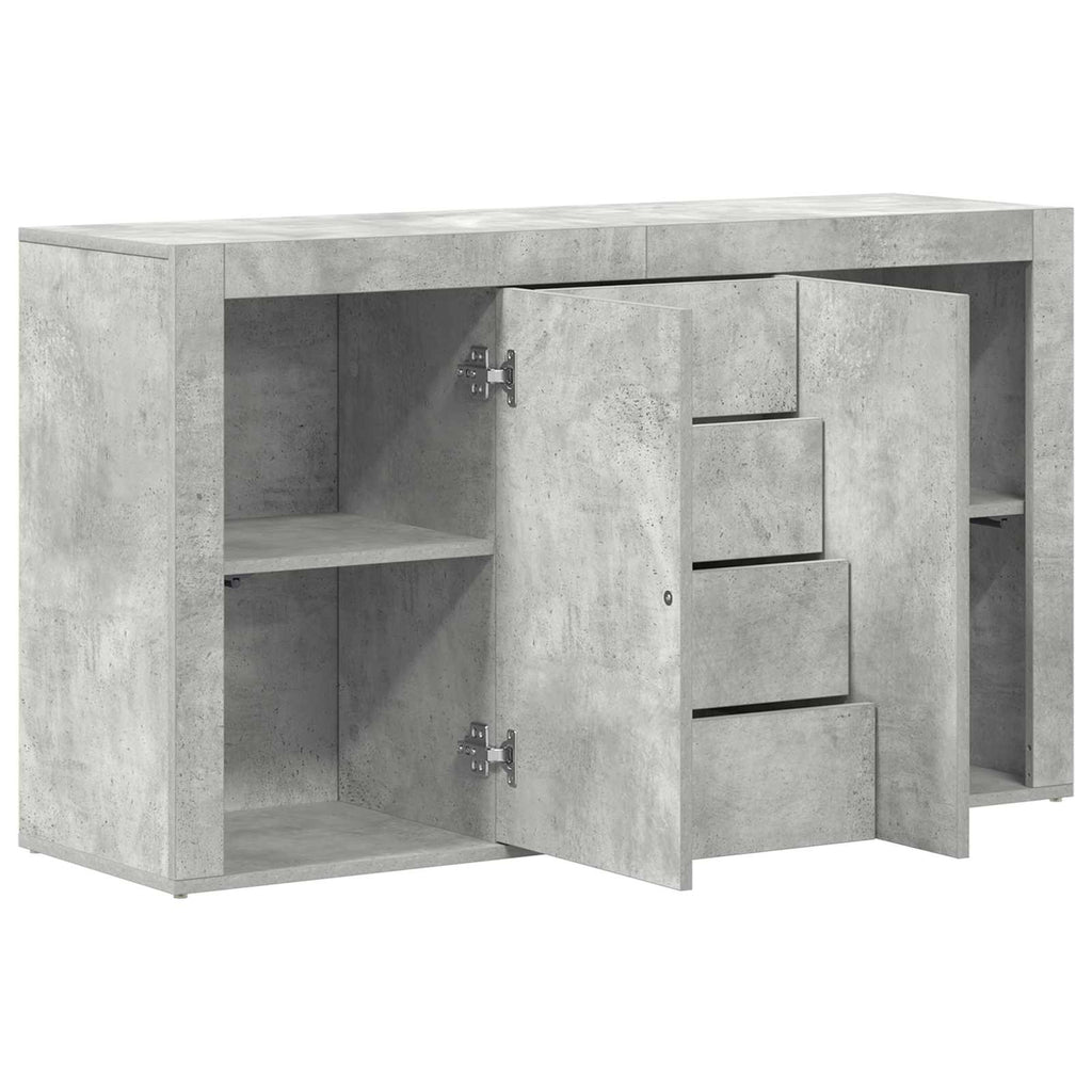 vidaXL Bufet Betonowy szary 120 x 36 x 69 cm Materiał drewnopochodny