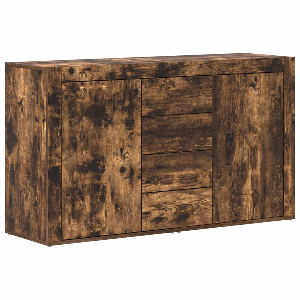 vidaXL Bufet Dąb wędzony 120 x 36 x 69 cm Materiał drewnopochodny