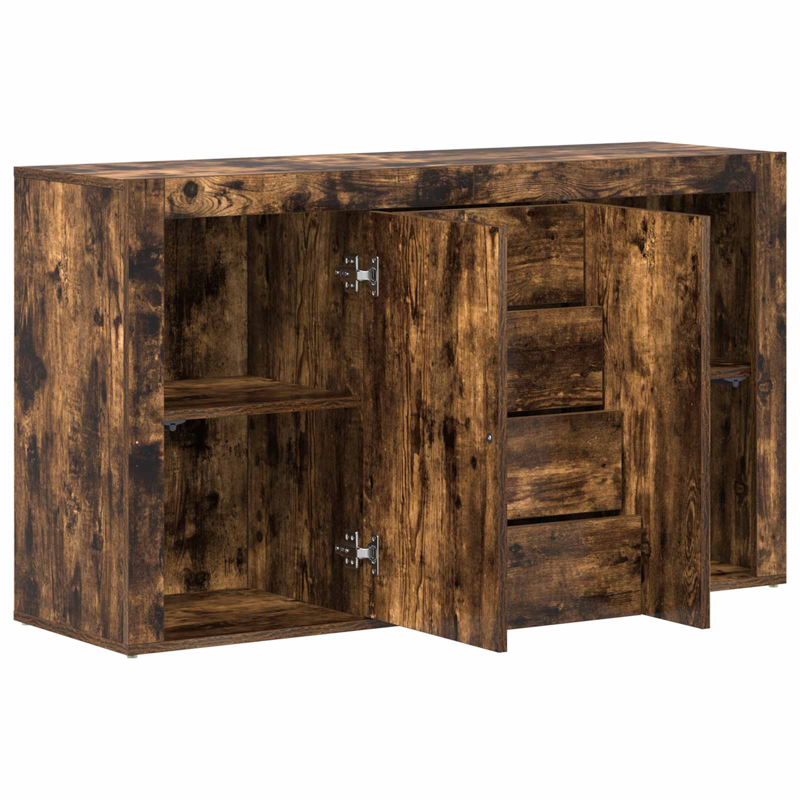 vidaXL Bufet Dąb wędzony 120 x 36 x 69 cm Materiał drewnopochodny