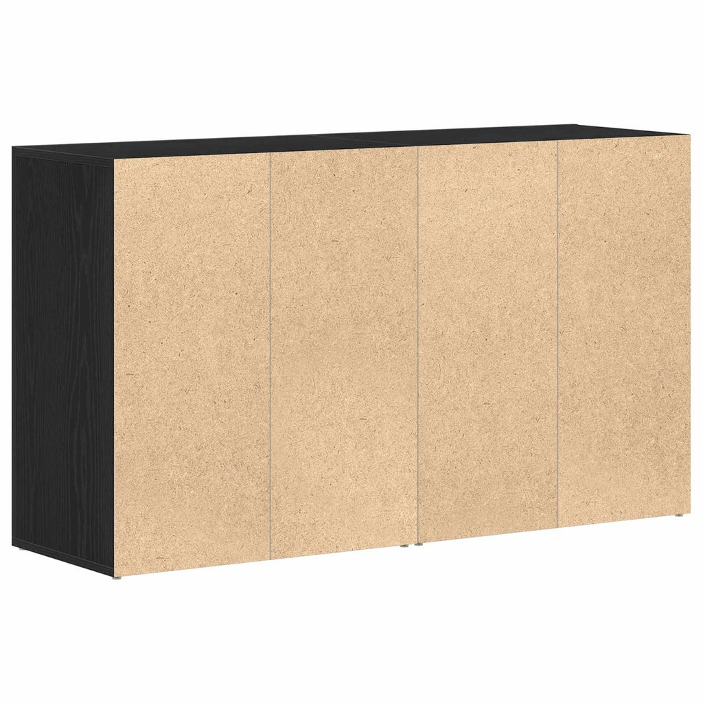 vidaXL Bufet Czarny Dąb 120 x 36 x 69 cm Materiał drewnopochodny