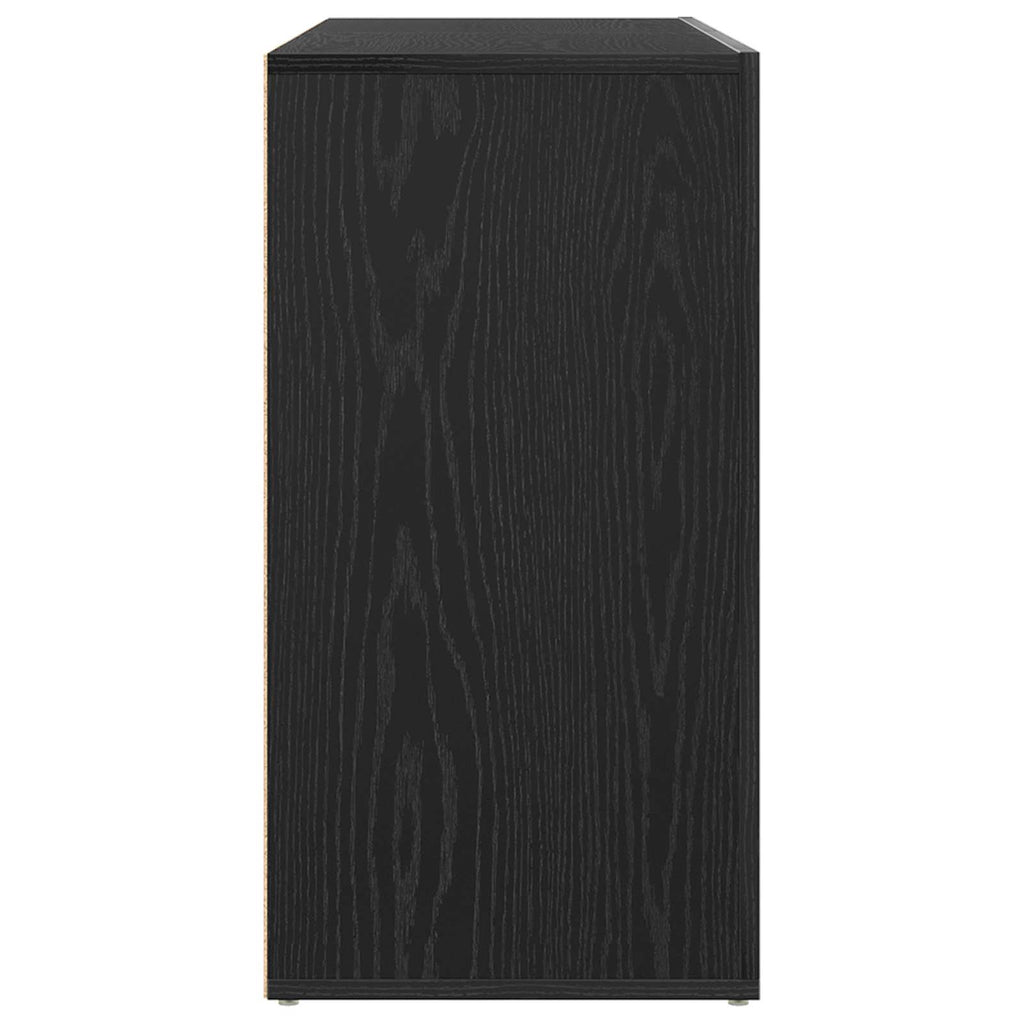 vidaXL Bufet Czarny Dąb 120 x 36 x 69 cm Materiał drewnopochodny