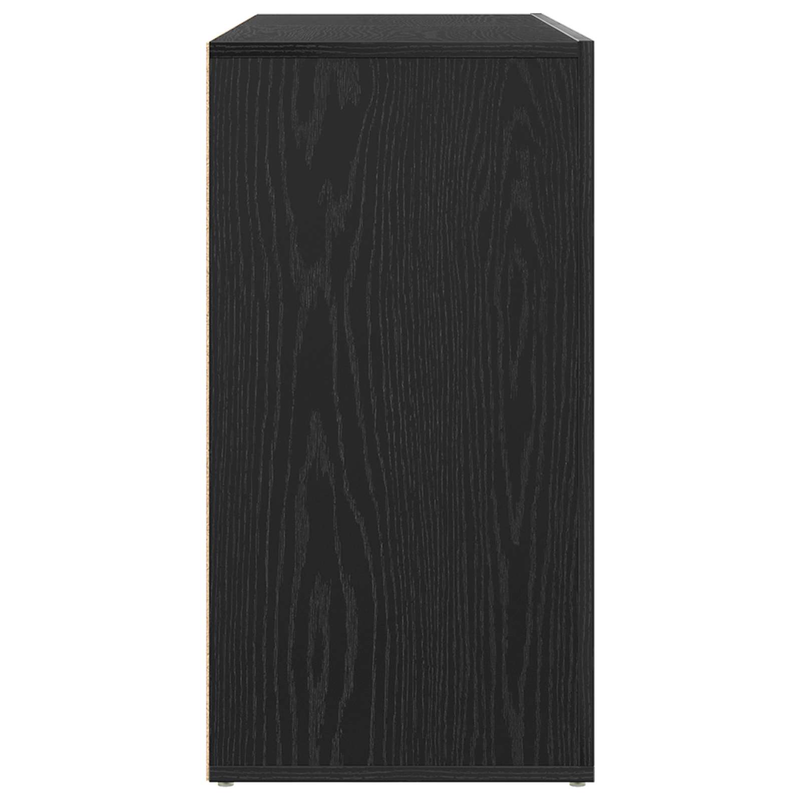 vidaXL Bufet Czarny Dąb 120 x 36 x 69 cm Materiał drewnopochodny
