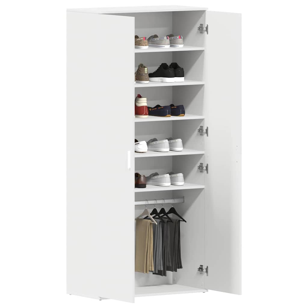 vidaXL Szafka na buty Biały 80 x 39 x 178 cm Materiał drewnopochodny