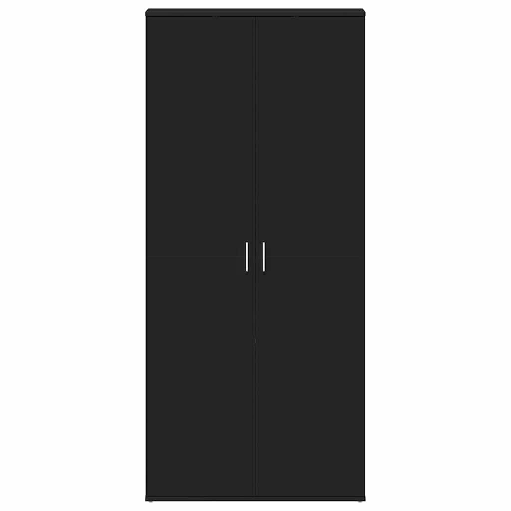 vidaXL Szafka na buty Czarny 80 x 39 x 178 cm Materiał drewnopochodny