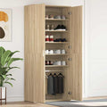 vidaXL Szafka na buty z półką z drzwiami Dąb Sonoma 80 x 39 x 178 cm