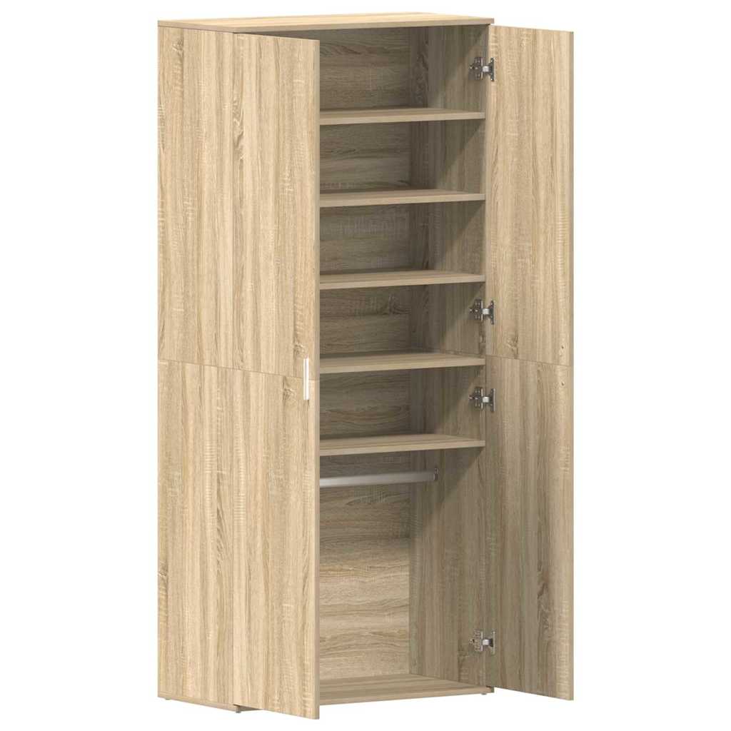 vidaXL Szafka na buty z półką z drzwiami Dąb Sonoma 80 x 39 x 178 cm