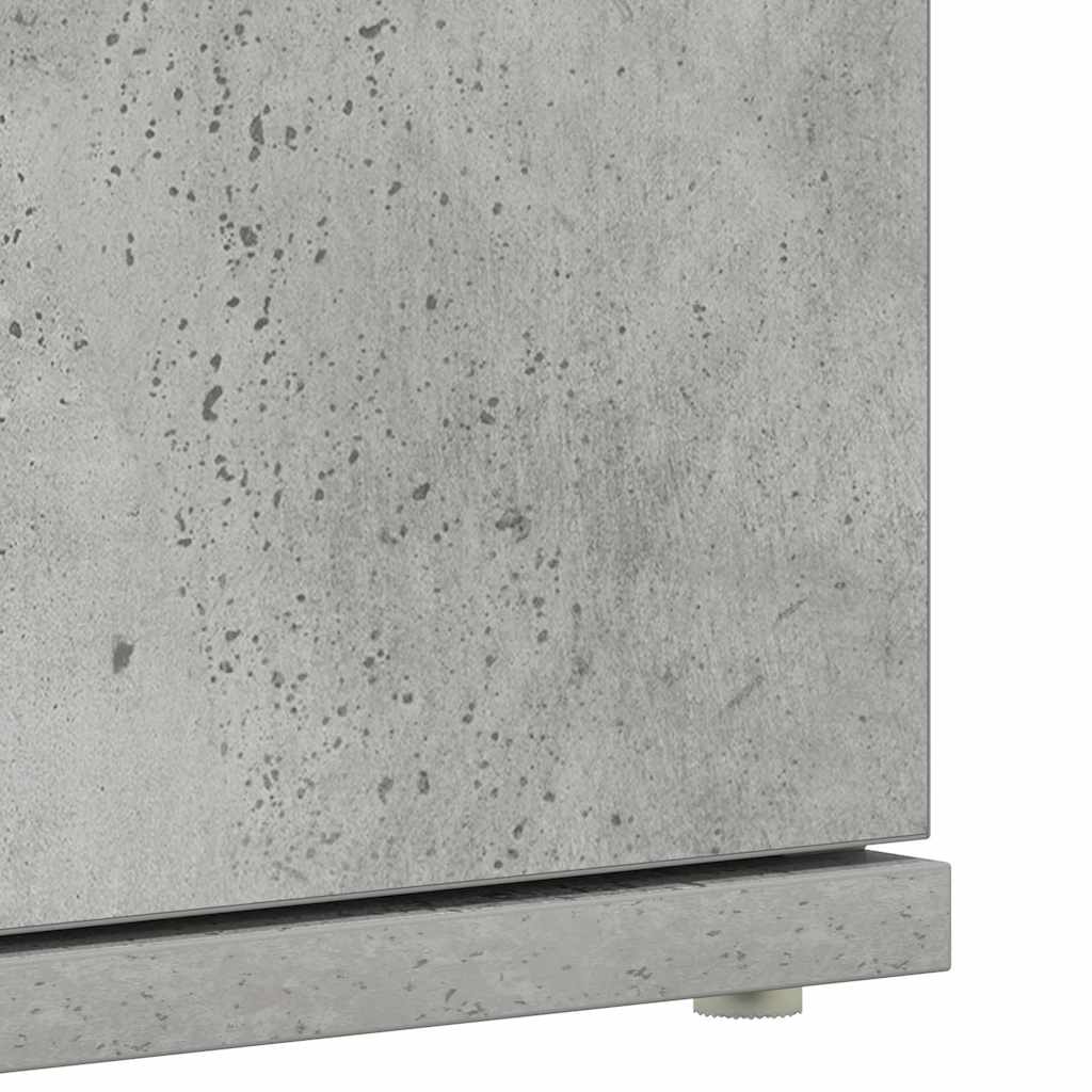 vidaXL Szafka na buty z półką Betonowy szary 80 x 39 x 178 cm