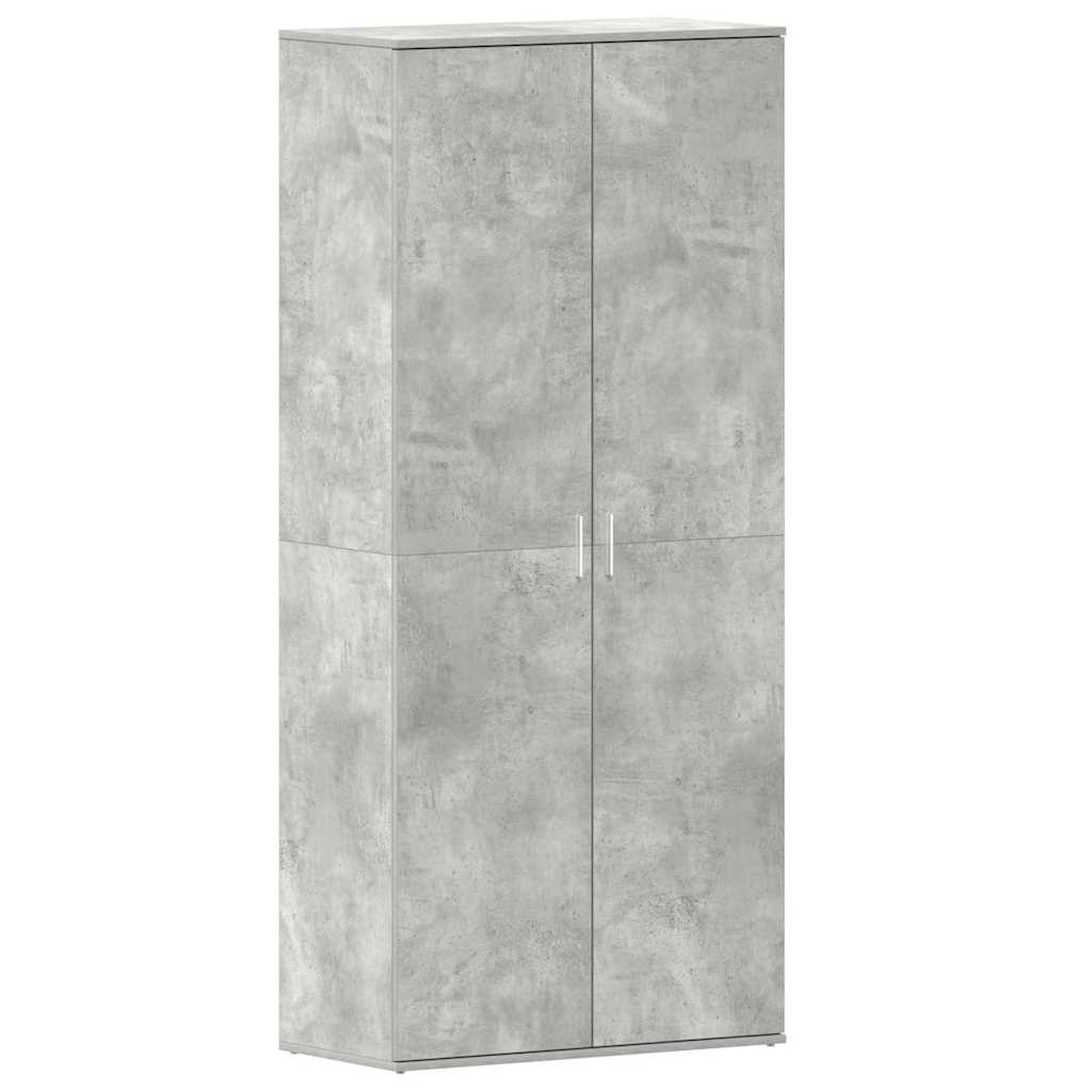 vidaXL Szafka na buty z półką Betonowy szary 80 x 39 x 178 cm