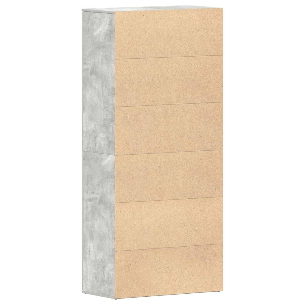 vidaXL Szafka na buty z półką Betonowy szary 80 x 39 x 178 cm
